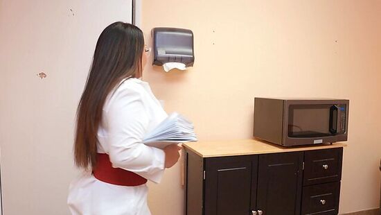 Урок секретарш наездниц для своего любимого босса!