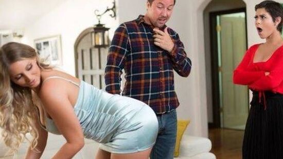 Женатый мужик засадил член в гладкую пизду подруги своей жены